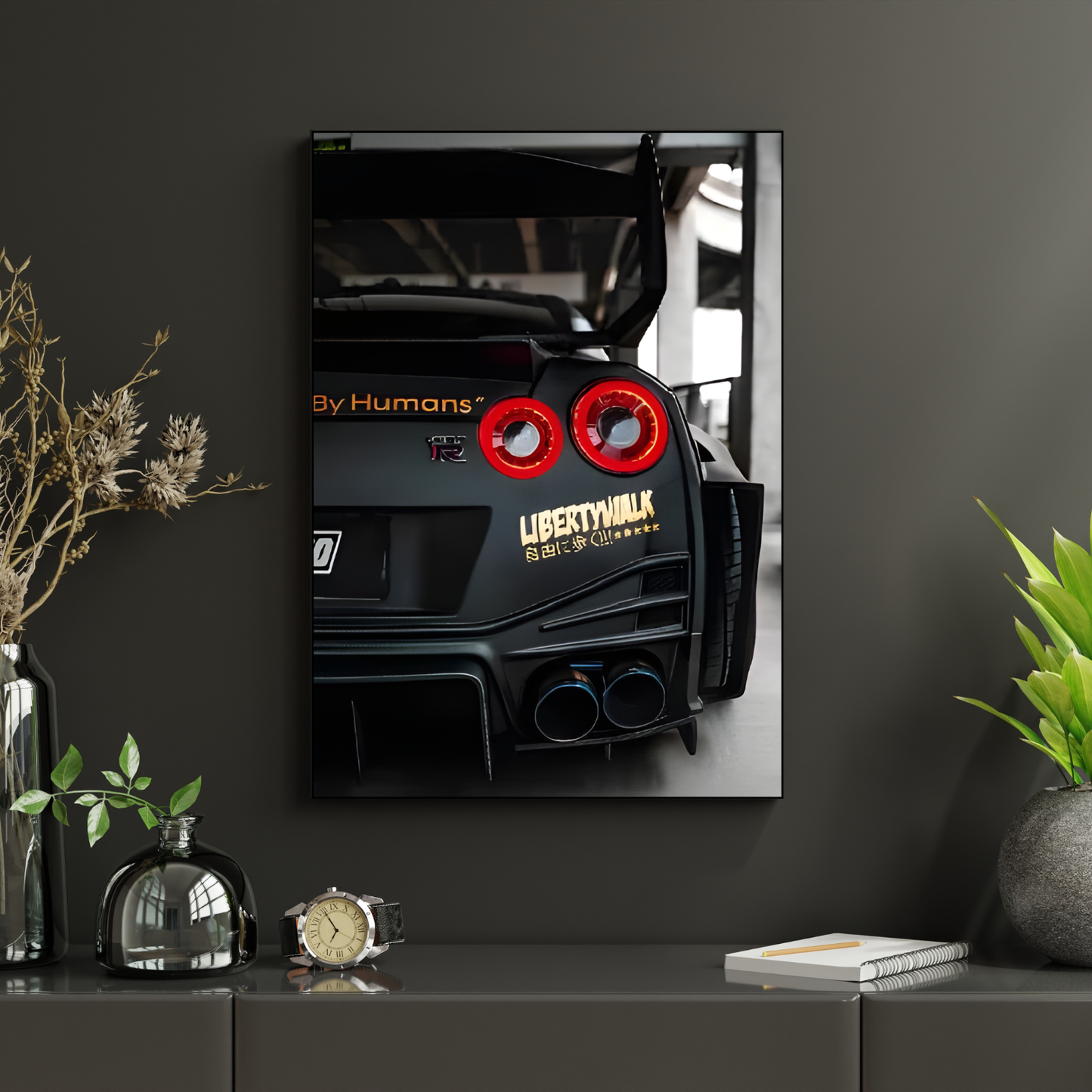 Nissan GT-R Black Tail Light Neon Sign