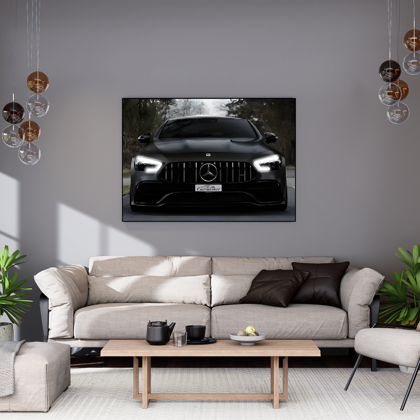 Mercedes-AMG GT Head lights Neon Sign