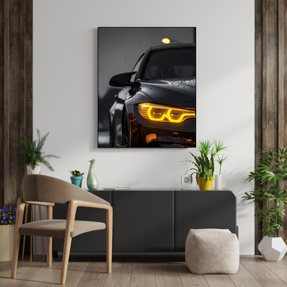 BMW Head Light Neon Sign