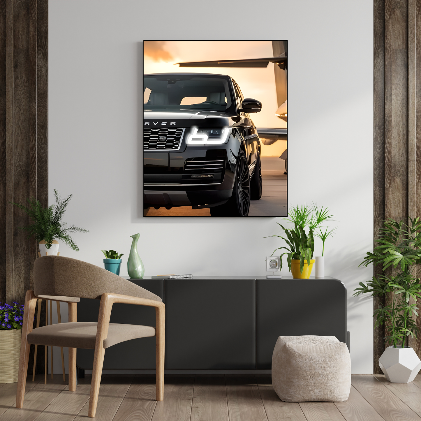 Land Rover Head Light Neon Sign