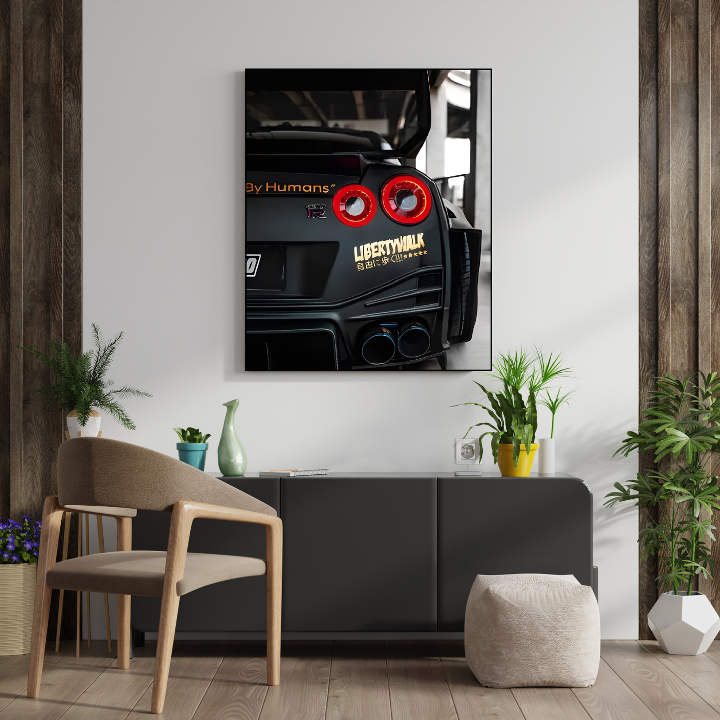 Nissan GT-R Black Tail Light Neon Sign