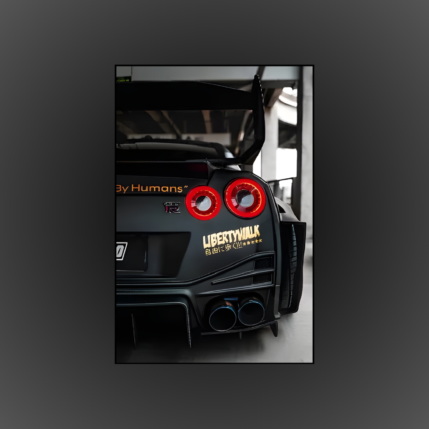 Nissan GT-R Black Tail Light Neon Sign